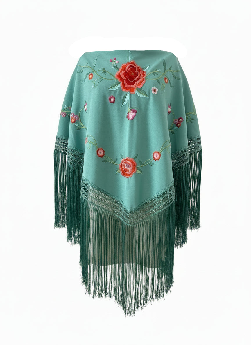 Mantoncillo Triangular Verde Menta con Color 150cm | Ref. MT14