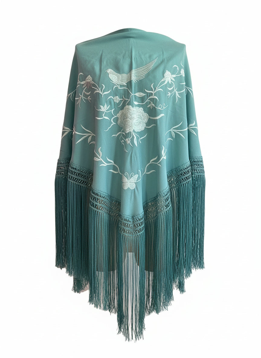 Mantoncillo Triangular Verde Menta 150cm | Ref. MT13